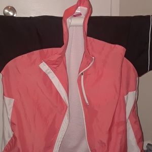 Pink, White , And Black thin coat